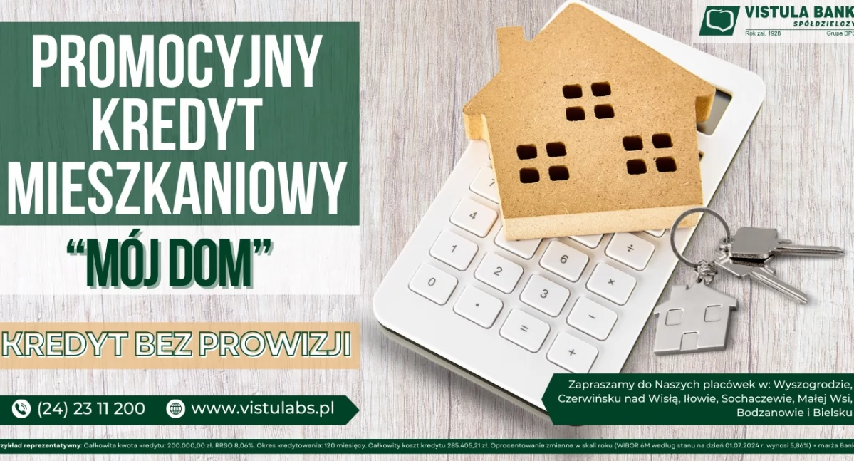Gospodarka, Promocyjny kredyt mieszkaniowy Vistula Banku Spółdzielczym - zdjęcie, fotografia