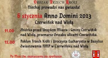 Orszak Trzech Króli 2023 do Czerwińska nad Wisłą