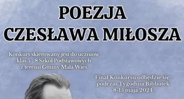 II Gminny Konkurs Recytatorski pt. „Poezja Czesława Miłosza”. 
